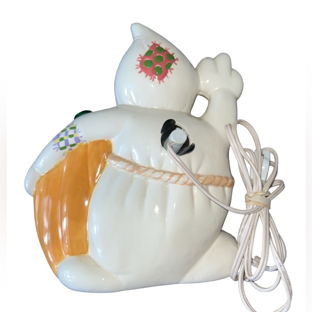 Vintage Halloween Ceramic Lamp GHOST And PUMPKIN JACK-O-LANTERN 10” - Picture 3 of 3